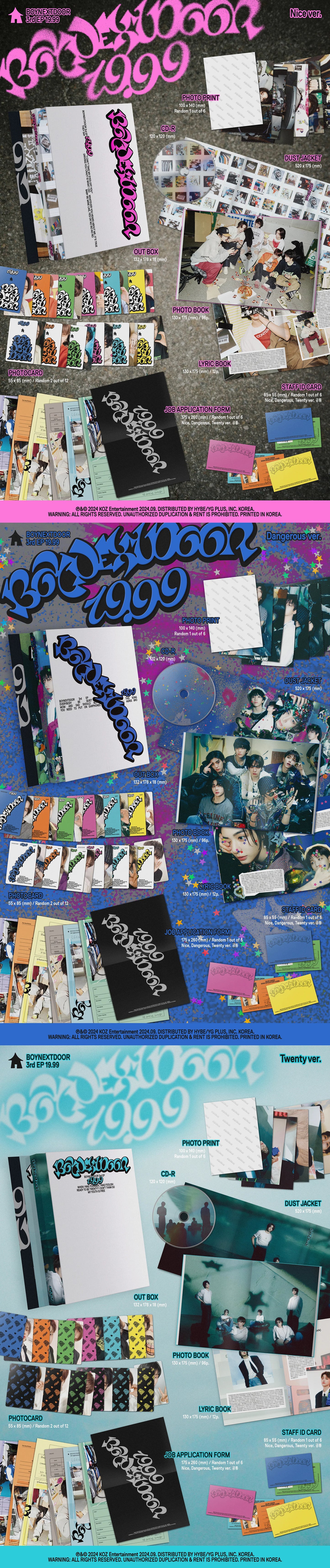 BOYNEXTDOOR - 3rd EP [19.99] Standard Ver.