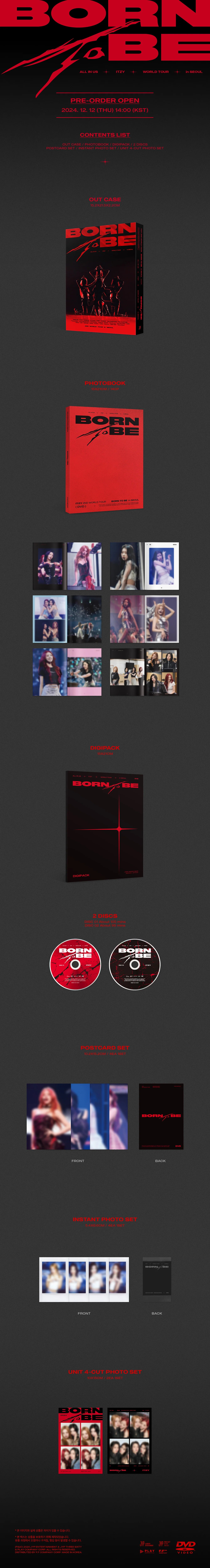 ITZY - ITZY 2ND WORLD TOUR [BORN TO BE] in SEOUL DVD