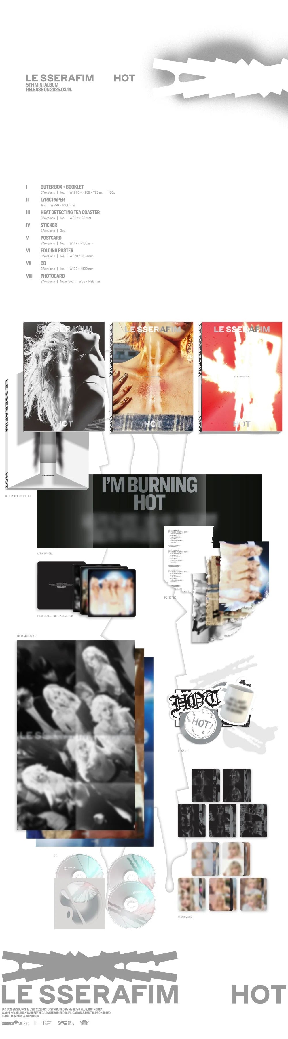 LE SSERAFIM - 5th Mini Album [HOT] Standard Ver.
