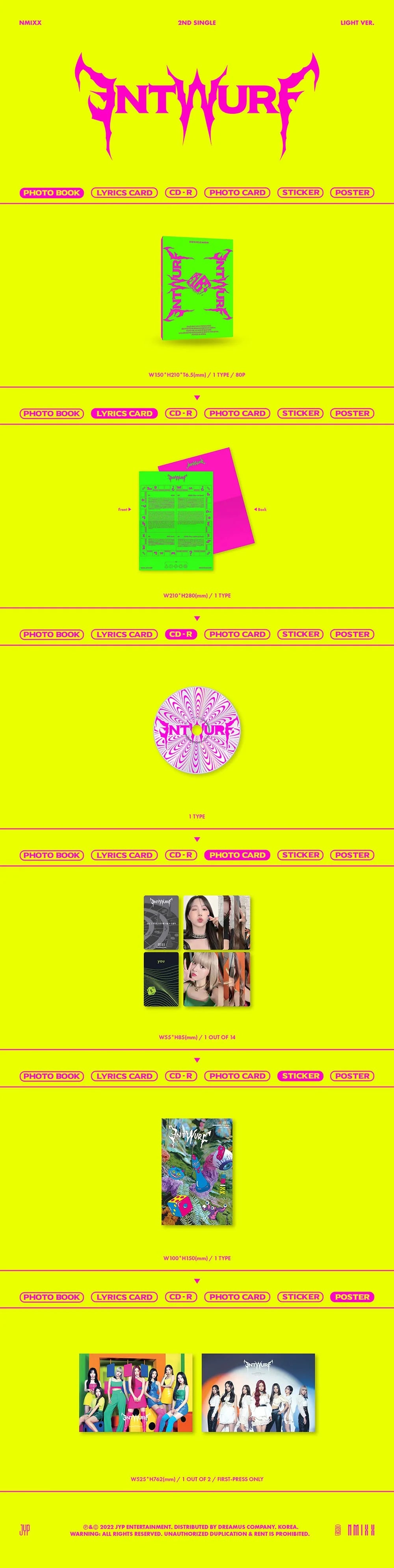 NMIXX - 2ND SINGLE ALBUM [ENTWURF] LIGHT Ver.