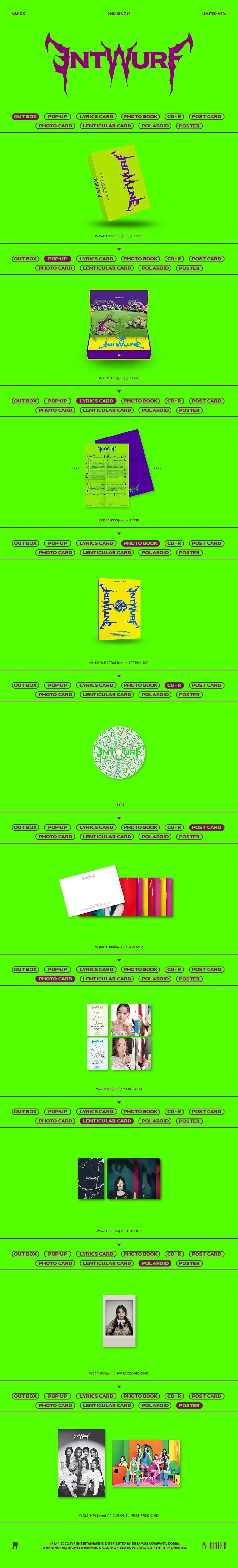 NMIXX - 2ND SINGLE ALBUM [ENTWURF] LIMITED Ver.