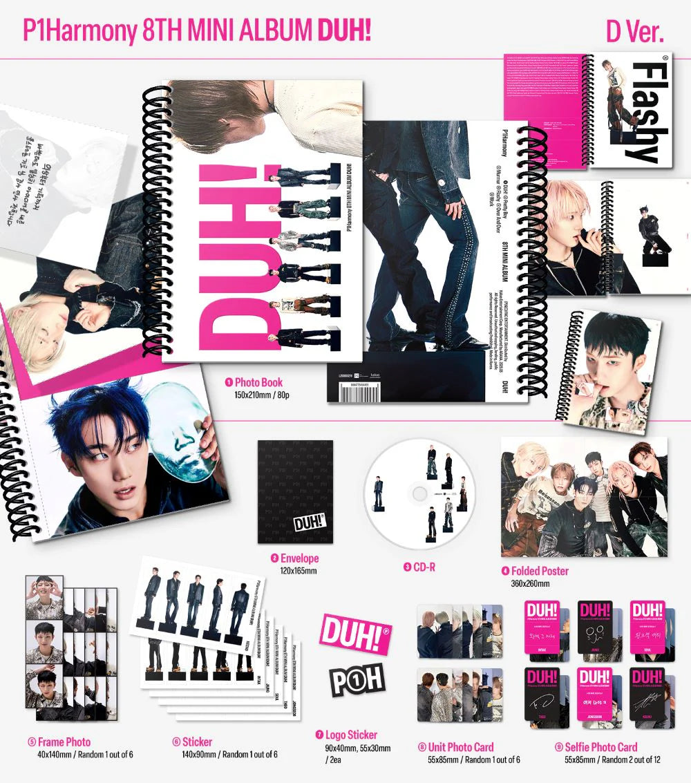 P1Harmony - 8th Mini Album [DUH!] Standard Ver.